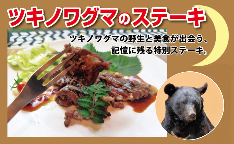 ツキノワグマのステーキ
